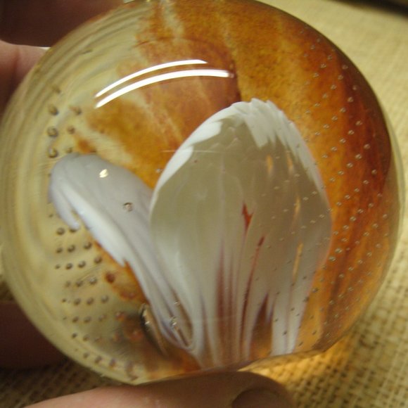 Art Glass Sphere Paper Weight - Picture 14 of 16